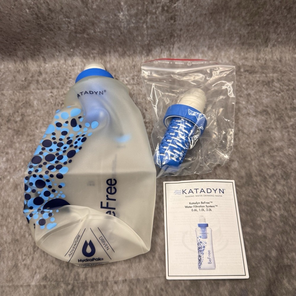 Katadyn Befree Water Filtration System 1.0L Bottle w/Filter & Extra Filter